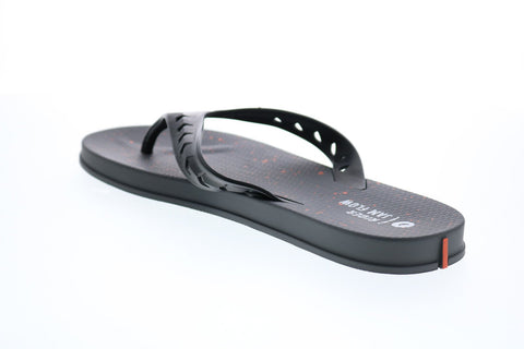Rider Jam Flow 11386-20957 Mens Black Synthetic Flip-Flops Sandals Shoes