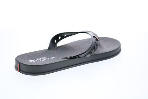 Rider Jam Flow 11386-20957 Mens Black Synthetic Flip-Flops Sandals Shoes