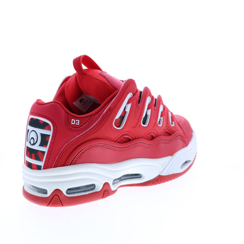 Osiris D3 2001 1141 2857 Mens Red Synthetic Skate Inspired Sneakers Shoes