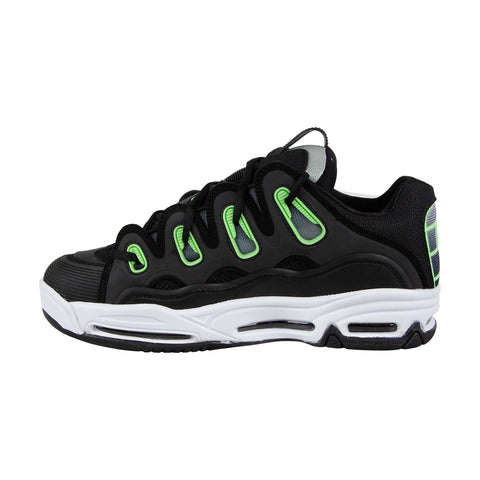 Osiris The D3 2001 1141 613 Mens Black Mesh Leather Athletic Surf Skate Shoes