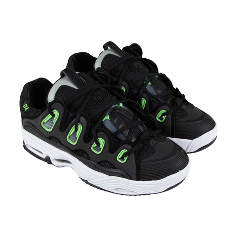 Supra Skytop Mens Black Suede Athletic Lace Up Skate Shoes