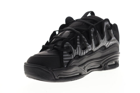 Osiris D3 2001 Mens Black Synthetic Mesh Athletic Lace Up Skate Shoes