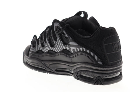 Osiris D3 2001 Mens Black Synthetic Mesh Athletic Lace Up Skate Shoes