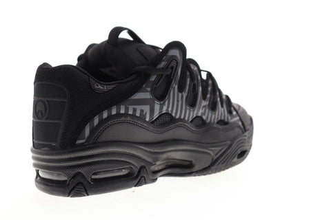 Osiris D3 2001 Mens Black Synthetic Mesh Athletic Lace Up Skate Shoes