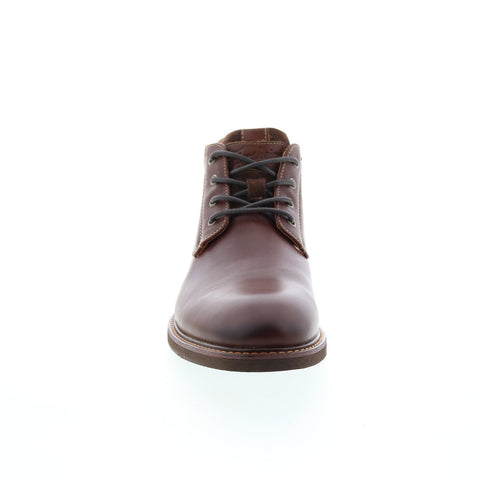Florsheim Cabin Chukka 11780-205-D Mens Brown Leather Lace Up Chukkas Boots