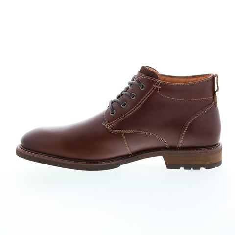 Florsheim Cabin Chukka 11780-205-D Mens Brown Leather Lace Up Chukkas Boots