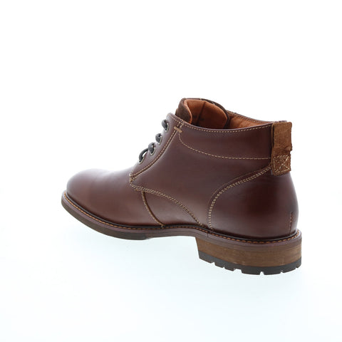 Florsheim Cabin Chukka 11780-205-D Mens Brown Leather Lace Up Chukkas Boots