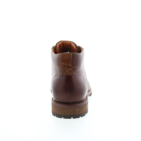 Florsheim Cabin Chukka 11780-205-D Mens Brown Leather Lace Up Chukkas Boots