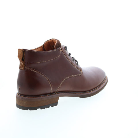 Florsheim Cabin Chukka 11780-205-D Mens Brown Leather Lace Up Chukkas Boots