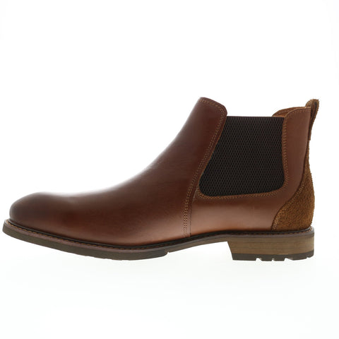 Florsheim Cabin Gore Boot 11781-205-D Mens Brown Leather Chelsea Boots