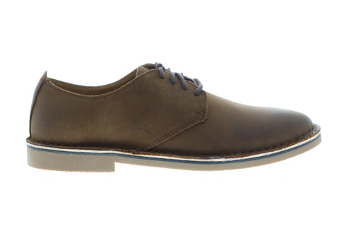 Florsheim Gannon Plain Toe 11810-239 Mens Brown Leather Low Top Oxfords Shoes