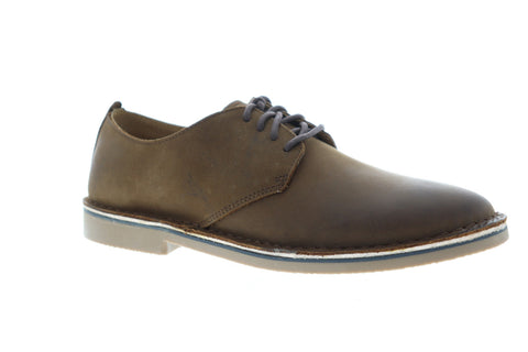 Florsheim Gannon Plain Toe 11810-239 Mens Brown Leather Low Top Oxfords Shoes