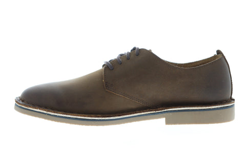 Florsheim Gannon Plain Toe 11810-239 Mens Brown Leather Low Top Oxfords Shoes