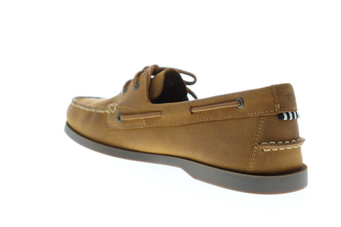 Florsheim Nevis 11872-239 Mens Tan Nubuck Casual Lace Up Boat Shoes