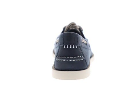 Florsheim Nevis 11872-410 Mens Blue Nubuck Casual Lace Up Boat Shoes