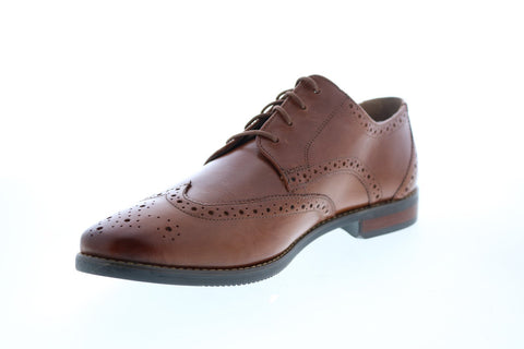 Florsheim Matera II 11878-257 Mens Brown Leather Oxfords & Lace Ups Wingtip & Brogue Shoes