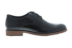 Florsheim Marengo Plain Toe Mens Black Leather Casual Dress Oxfords Shoes