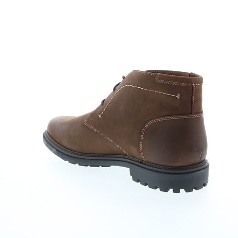Florsheim Field Chukka 11927B-215-M Mens Brown Leather Lace Up Chukkas Boots