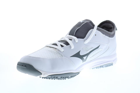 Mizuno Players Trainer 2 11GT175001 Mens White Athletic Baseball Shoes
