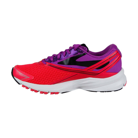 Brooks Launch 4 1202341B541 Womens Pink Mesh Lace Up Athletic Gym Running Shoes