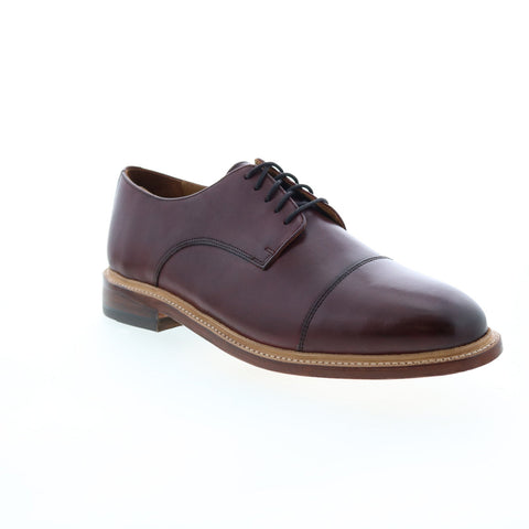 Florsheim Annuity Mens Burgundy Leather Oxfords & Lace Ups Cap Toe Shoes