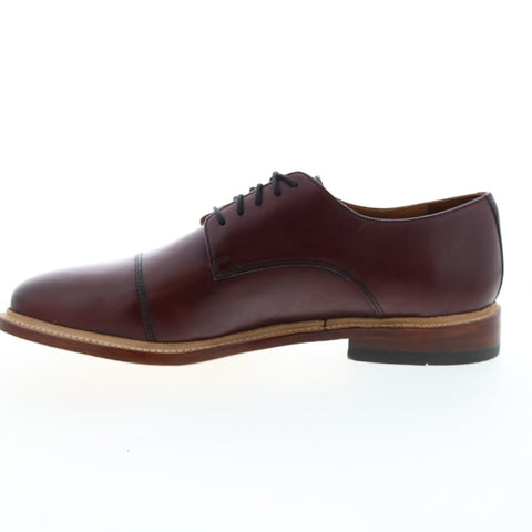 Florsheim Annuity Mens Burgundy Leather Oxfords & Lace Ups Cap Toe Shoes