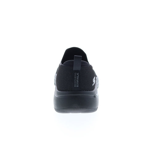 Skechers Go Walk Arch Fit Vividly 124417 Womens Black Athletic Walking Shoes