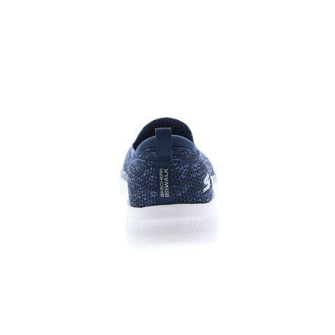 Skechers Go Walk 6 Valerie 124532 Womens Blue Canvas Athletic Walking Shoes