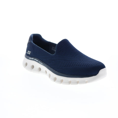 Skechers Go Walk Glide Step Flex Womens Blue Athletic Cross Training Shoes