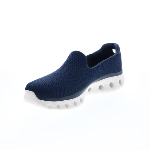 Skechers Go Walk Glide Step Flex Womens Blue Athletic Cross Training Shoes