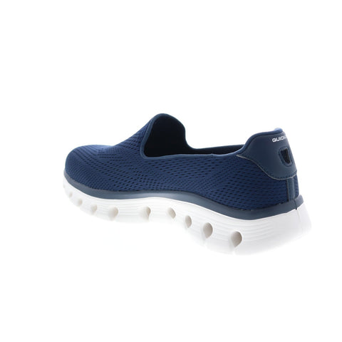 Skechers Go Walk Glide Step Flex Womens Blue Athletic Cross Training Shoes