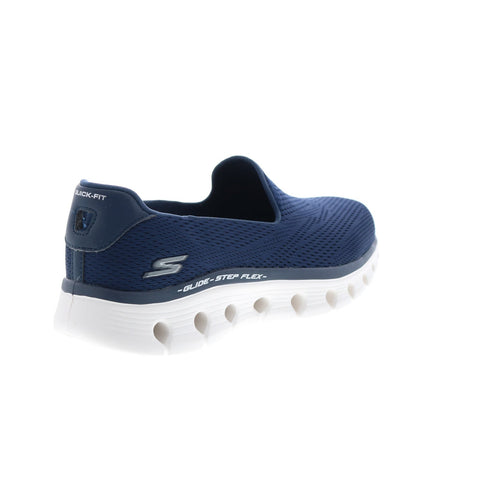 Skechers Go Walk Glide Step Flex Womens Blue Athletic Cross Training Shoes