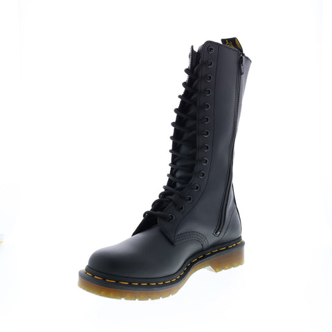 Dr. Martens 1914 Vonda R12761001 Womens Black Leather Lace Up Mid Calf Boots
