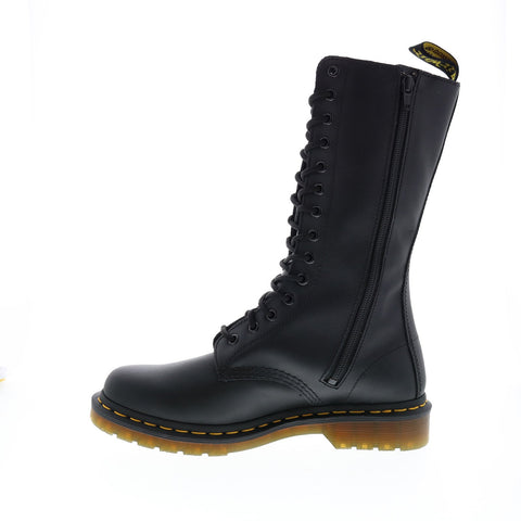 Dr. Martens 1914 Vonda R12761001 Womens Black Leather Lace Up Mid Calf Boots