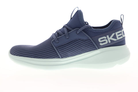 Skechers Gorun Fast Quick Step 128010 Womens Blue Low Top Athletic Running Shoes