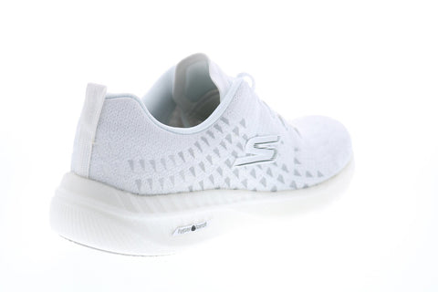Skechers Go Run Hyper Burst Solar View Womens White Athletic Running Shoes
