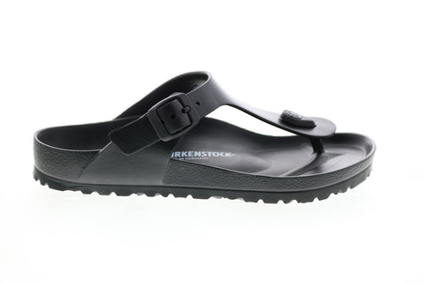 Birkenstock Gizeh EVA 128201 Mens Black Synthetic Flip-Flops Sandals Shoes