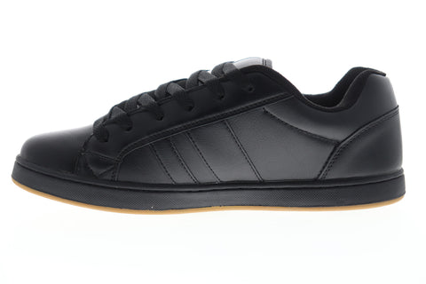 Osiris Loot 1282 115 Mens Black Leather Skate Sneakers Shoes