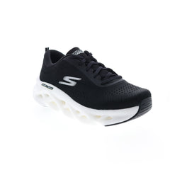 Skechers Go Run Swirl Tech 128791 Womens Black Canvas Athletic