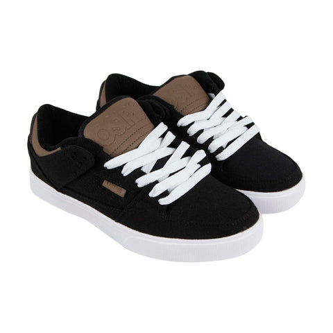 Osiris Protocol 1293 2630 Mens Black Canvas Lace Up Skate Sneakers Shoes