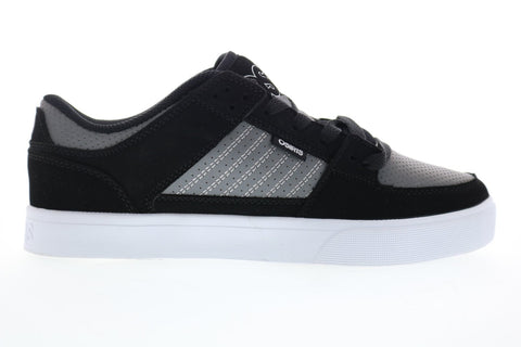 Osiris Protocol 1293 2672 Mens Black Nubuck Lace Up Athletic Skate Shoes