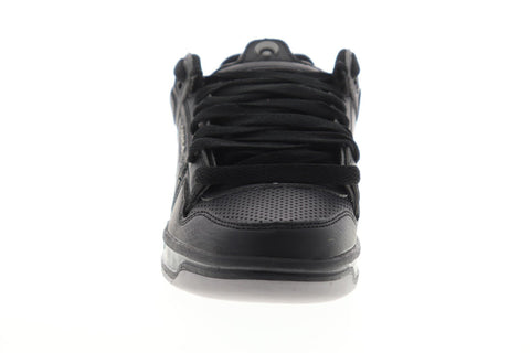 Osiris Peril 1308 115 Mens Black Leather Lace Up Athletic Skate Shoes