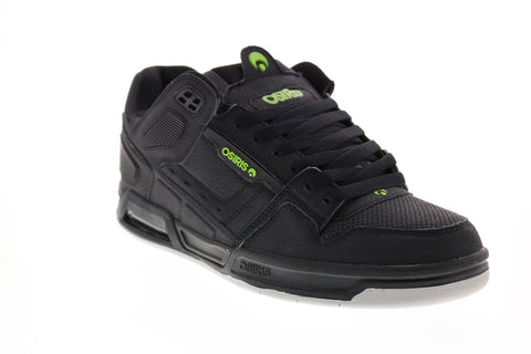 Osiris Peril 1308 1931 Mens Black Leather Skate Inspired Sneakers Shoes