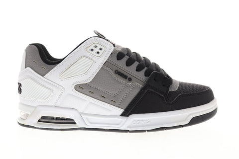 Osiris Peril Mens White Gray Synthetic Athletic Lace Up Skate Shoes