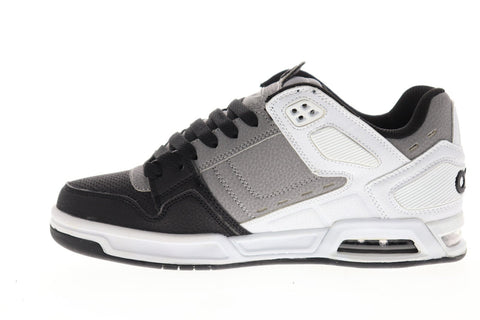 Osiris Peril Mens White Gray Synthetic Athletic Lace Up Skate Shoes