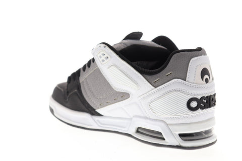 Osiris Peril Mens White Gray Synthetic Athletic Lace Up Skate Shoes