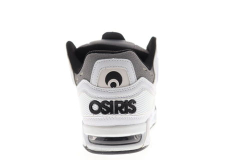 Osiris Peril Mens White Gray Synthetic Athletic Lace Up Skate Shoes