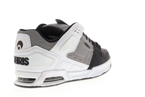 Osiris Peril Mens White Gray Synthetic Athletic Lace Up Skate Shoes