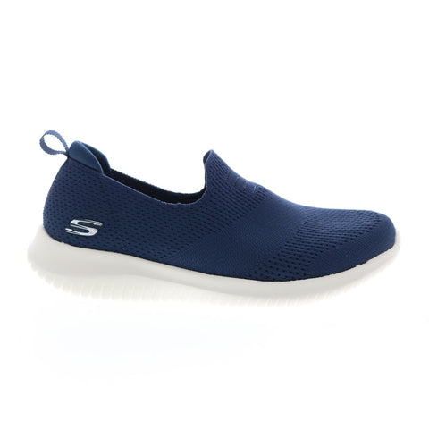 Skechers Ultraflex Harmonious Womens Blue Canvas Athletic Cross Training Shoes