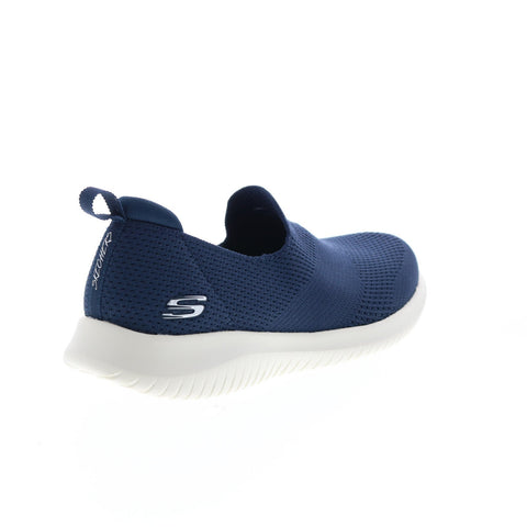 Skechers Ultraflex Harmonious Womens Blue Canvas Athletic Cross Training Shoes